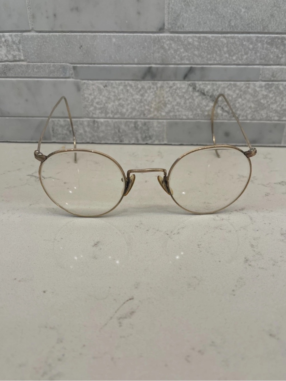 Vintage Art Craft 12K GF Unisex Gold Wire Eyeglasses Great Shape *FRAMES ONLY